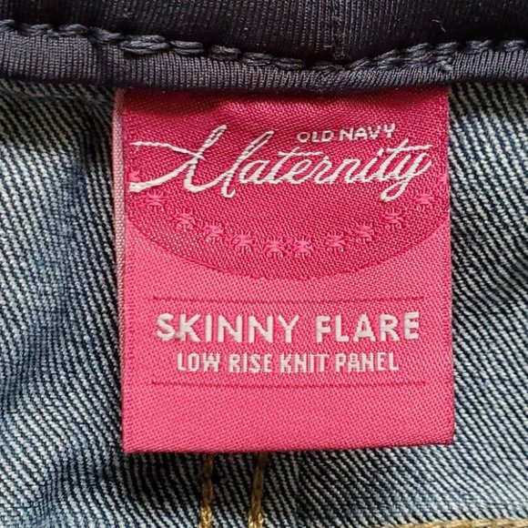 Old Navy Maternity Medium Wash Skinny Flare Denim Maternity Jeans Size 14 - Picture 5 of 7
